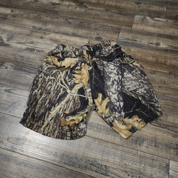 Mossy Oak Camouflage Elastic Pull up Shorts size small Men 2330 - Picture 4 of 5